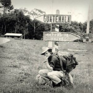 Crossing into Guatemala, 1959.